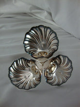 Load image into Gallery viewer, Vintage Silverplate Divided Shell Motif Nut Trinket Small Dish
