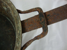Load image into Gallery viewer, Vintage Turkish Handmade Copper Tin Cook Pan Decor Iron handle 10 1/4" Diameter

