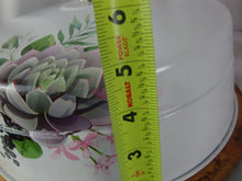 Load image into Gallery viewer, Vintage Metal with Wood Base Upcycled Cake Carrier with Tension Handle
