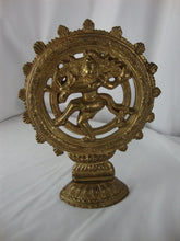 Load image into Gallery viewer, Vintage Brass Dancing Lord Shiva Natraja God of Dance Figurine Statue

