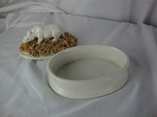 Load image into Gallery viewer, Vintage Jay-Willfred Italy Rhino Spaghetti Grass Trinket Box
