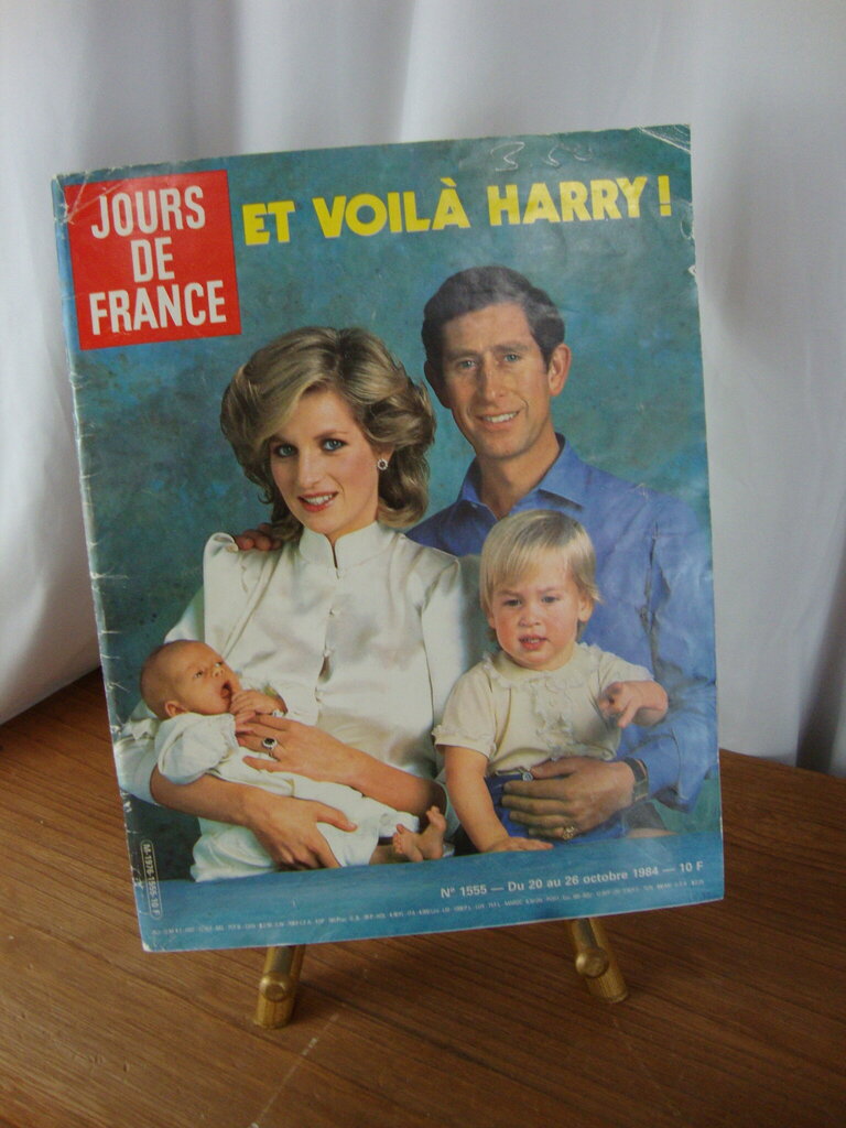 1984 October Jours De France Et Voila' Harry! Royal Family Softcover Magazine