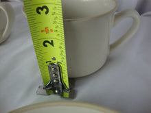 Load image into Gallery viewer, Vintage Japan Stoneware Cream and Tan Cup and Saucer Set of 2
