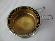 Load image into Gallery viewer, Vintage Collapsible Telescoping Steel Drinking Cup with Hinged Handles
