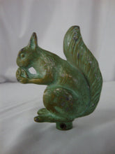 Load image into Gallery viewer, Vintage Brass or Bronze Patina Squirrel with Nut Set Screw Base Finial
