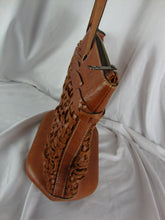 Load image into Gallery viewer, Vintage Patricia Nash Italian Woven Leather Tan Purse
