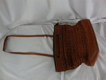 Load image into Gallery viewer, Vintage Patricia Nash Italian Woven Leather Tan Purse
