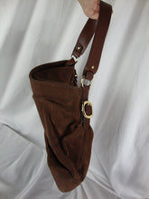Load image into Gallery viewer, 1980&#39;s Michael Kors Brown Suede Shoulder Tote Bag Purse
