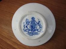 Load image into Gallery viewer, Antique Ironstone Staffordshire Blue/White Floral Hand Ring Holder Dish
