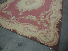 Load image into Gallery viewer, Vintage Cottage Petit Point Needlepoint Floral Area Rug 90&quot;x111&quot;
