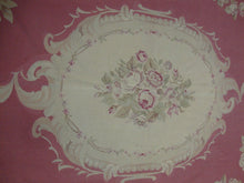 Load image into Gallery viewer, Vintage Cottage Petit Point Needlepoint Floral Area Rug 90&quot;x111&quot;
