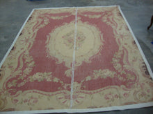Load image into Gallery viewer, Vintage Cottage Petit Point Needlepoint Floral Area Rug 90&quot;x111&quot;
