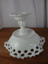 Load image into Gallery viewer, Westmoreland Doric Lace Milk Glass Compote Fruit Bowl
