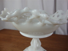Load image into Gallery viewer, Westmoreland Doric Lace Milk Glass Compote Fruit Bowl
