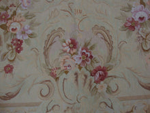Load image into Gallery viewer, Vintage Cottage Petit Point Needlepoint Floral Area Rug 106&quot;x144&quot;
