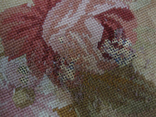 Load image into Gallery viewer, Vintage Cottage Petit Point Needlepoint Floral Area Rug 106&quot;x144&quot;
