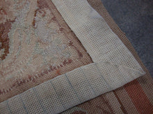 Load image into Gallery viewer, Vintage Cottage Petit Point Needlepoint Floral Area Rug 106&quot;x144&quot;
