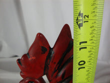 Load image into Gallery viewer, Vintage Country Farmhouse Red Ceramic Rooster Figurine
