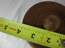Load image into Gallery viewer, Vintage Dun Rite Dark Amber Humidor Jar with Wood Lid
