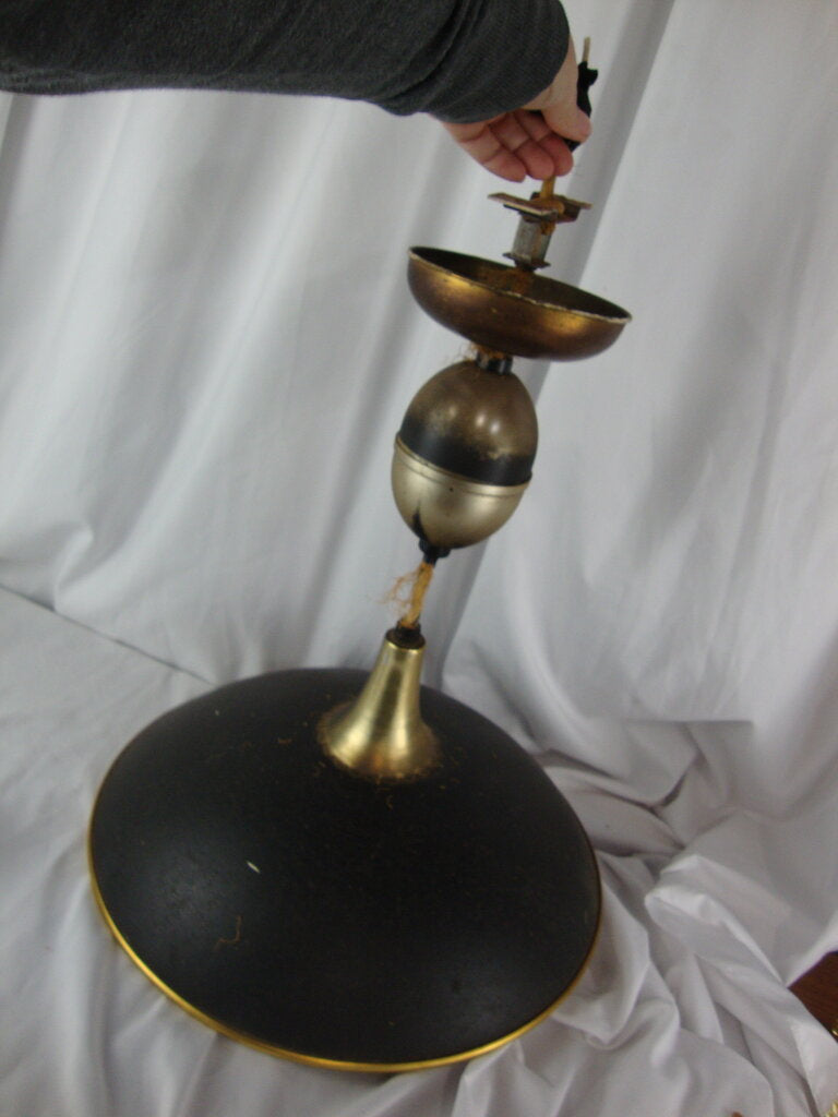 MCM Atomic Era Saucer Retractable Ceiling Light *PROJECT*