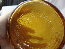 Load image into Gallery viewer, Vintage Empoli Italy Amber Textured Glass Tall Decanter Bottle with Stopper
