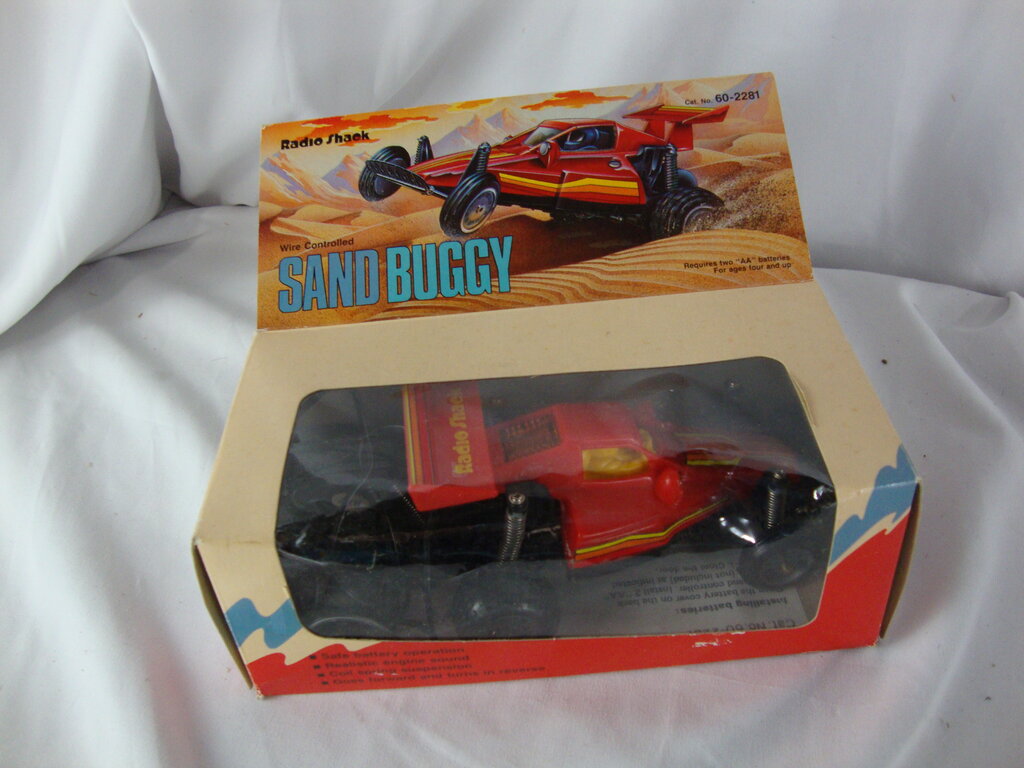 Vintage Radio Shack Wire Control Battery Toy Sand Buggy Toy Car ...