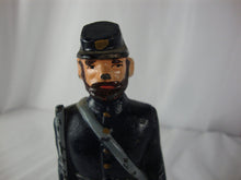 Load image into Gallery viewer, Vintage Cast Iron Civil War Soldier Small Figure Doorstop Bookend
