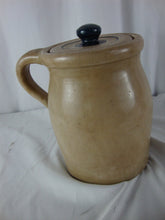 Load image into Gallery viewer, Vintage Pottery Pitcher Heart Motif with Lid Unmarked
