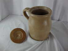 Load image into Gallery viewer, Vintage Pottery Pitcher Heart Motif with Lid Unmarked
