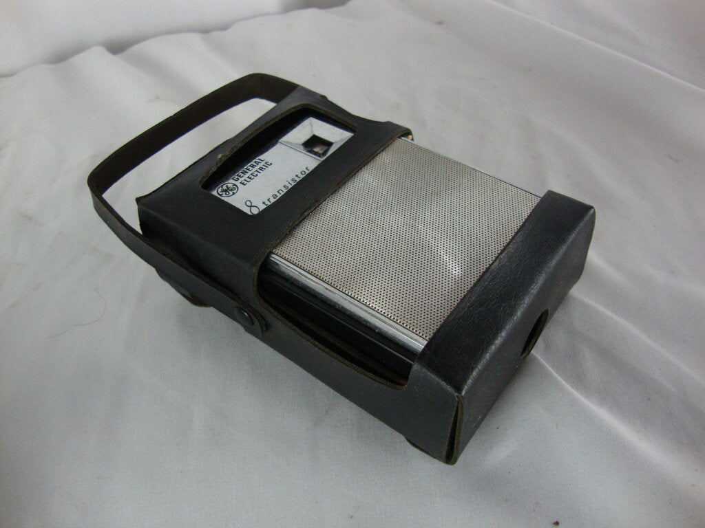 1960s General Electric 8 Transistor AM Radio with Carry Case