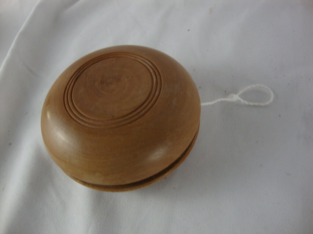 Solid Wood Large Children's Toy YoYo with String