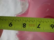 Load image into Gallery viewer, Vintage Pink Peach Crest Glass Basket with Clear Handle
