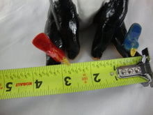 Load image into Gallery viewer, Lynn Bailey Pottery Sitting Bull with Hen on Nest on Head &amp; Cardinal Blue Bird on Legs Figurine
