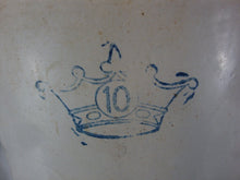 Load image into Gallery viewer, Vintage Ransbottom Crown 10 Gallon Stoneware Crock
