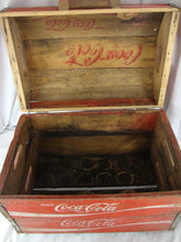 Load image into Gallery viewer, Vintage Coca Cola Crate Hinged Treasure Trunk Chest
