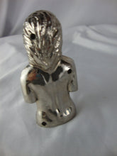 Load image into Gallery viewer, Vintage Silvertone Metal Female Head and Torso Risque Refillable Cigarette Lighter *UNTESTED*
