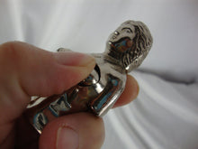Load image into Gallery viewer, Vintage Silvertone Metal Female Head and Torso Risque Refillable Cigarette Lighter *UNTESTED*

