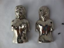 Load image into Gallery viewer, Vintage Silvertone Metal Female Head and Torso Risque Refillable Cigarette Lighter *UNTESTED*
