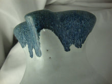 Load image into Gallery viewer, 1997 Jugtown Ware Putty Blue Drip Top Small Pitcher
