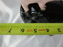 Load image into Gallery viewer, Lynn Bailey Pottery Black Bull Cow Pig Hen on Back Lamb on Neck 6 Inch
