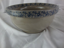 Load image into Gallery viewer, 1992 Beaumont Bros Pottery Putty Blue Sponge Mixing Bowl
