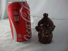 Load image into Gallery viewer, Marvin Bailey Folk Art Potter Mini Dark Brown 3 Tooth Ugly Jug 3.5 Inch
