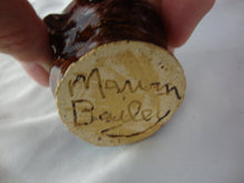 Load image into Gallery viewer, Marvin Bailey Folk Art Potter Mini Dark Brown 3 Tooth Ugly Jug 3.5 Inch
