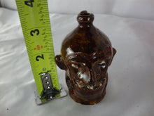 Load image into Gallery viewer, Marvin Bailey Folk Art Potter Mini Dark Brown 3 Tooth Ugly Jug 3.5 Inch
