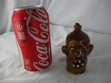 Load image into Gallery viewer, Marvin Bailey Folk Art Pottery Mini Brown Blue 5 Tooth Ugly Jug 3.5 Inch
