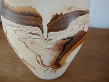 Load image into Gallery viewer, Vintage Nemadji Pottery Double Spout Cream/Brown Wedding Vase
