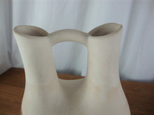 Load image into Gallery viewer, Vintage Nemadji Pottery Double Spout Cream/Brown Wedding Vase
