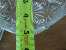 Load image into Gallery viewer, Vintage Crystal Oval Pinwheel Footed Lidded Candy Dish
