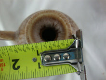 Load image into Gallery viewer, 1987 John Garrou Old Fort Pottery Tan Drip Glaze Small Finger Loop Jar with Attached Plate
