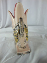 Load image into Gallery viewer, 1955 Hull USA T7 Pink Blossom Flite Flower Double Handle Vase
